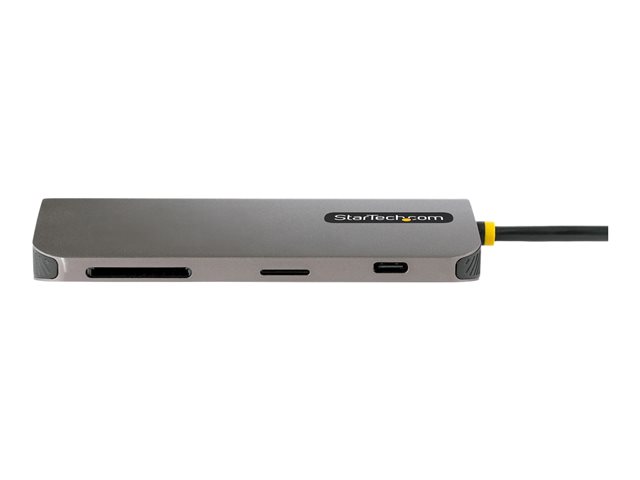elara StarTech.com USB C Multiport Adapter 4K 60Hz HDMI Video 3 Pt 5Gbps USB-A Hub 100W Power Delivery Pass-Through GbE SD/MicroSD USB Type-C Mini Tra