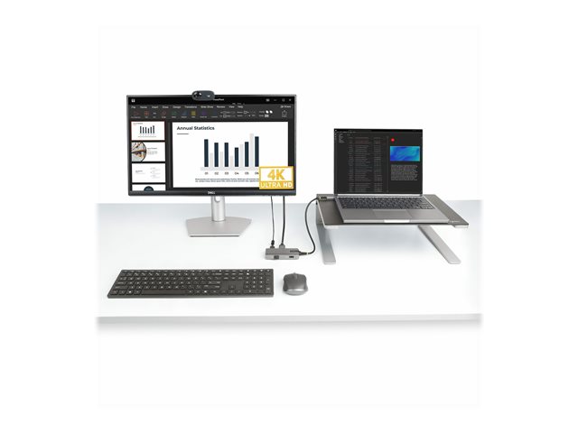 elara StarTech.com USB-C Multiport Adapter 4K 60Hz HDMI HDR 3-Port USB Hub 100W Power Delivery Pass-Through USB Type C Mini Docking Station Certified