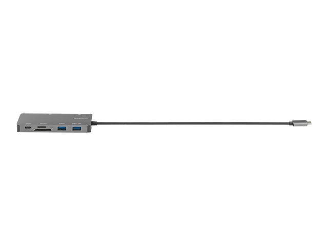 elara StarTech.com USB C Multiport Adapter HDMI 4K 30Hz or VGA Travel Dock 5Gbps USB 3.0 Hub (USB A / USB C Ports) 100W Power Delivery SD/MicroSD Slot