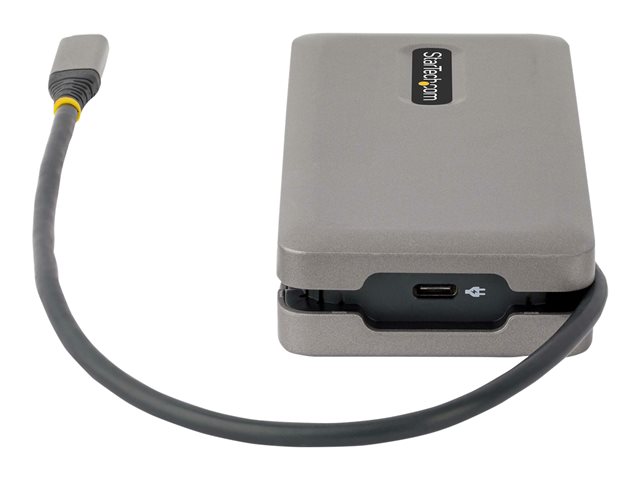 elara StarTech.com USB-C Multiport Adapter HDMI/VGA 4K 60Hz Video 3-Port USB Hub 100W Power Delivery Pass-Through GbE USB Type-C Travel Dock w/ Chargi