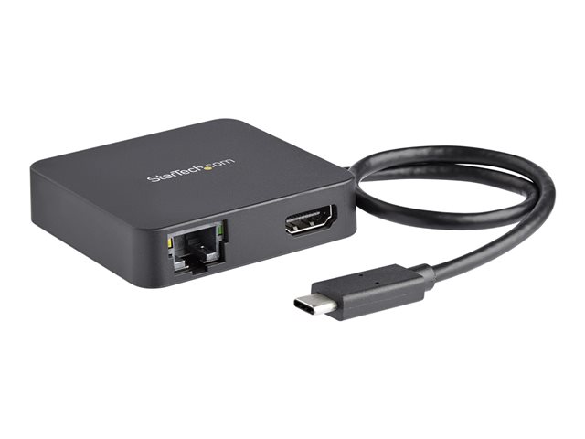 Elara StarTech.com USB C Multiport Adapter Portable USB-C Mini Dock 4K HDMI Video Gigabit Ethernet USB 3.0 Hub (1x USB-A 1x USB-C) USB Type-C Multiport