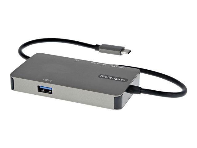 Elara StarTech.com USB-C Multiport Adapter USB-C To 4K 30Hz HDMI Or 1080p VGA USB Type-C Mini Dock With 100W Power Delivery Passthrough 3-Port USB 3.0 Hu