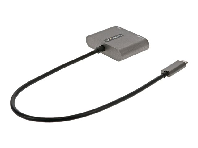 Elara StarTech.com USB C Multiport Adapter USB-C To HDMI 4K Video 100W Power Delivery Passthrough Charging 2-Port USB 3.0 Hub 5Gbps (1xType-C/1xA) USB-C