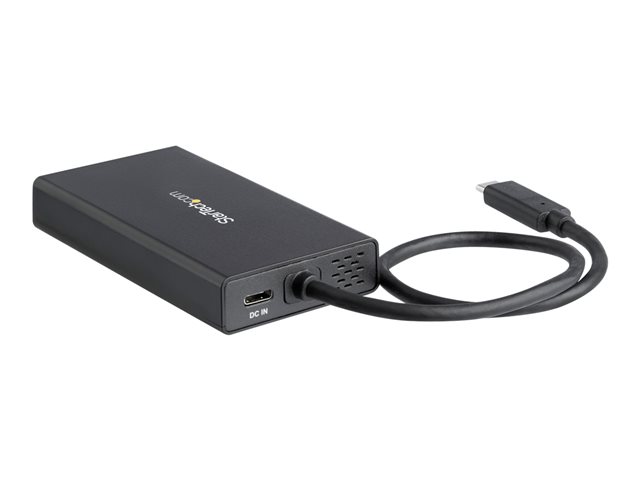 Elara StarTech.com USB-C Multiport Adapter USB-C Travel Docking Station With 4K HDMI 60W Power Delivery Pass-Through Ethernet (GbE) 2x USB-A 3.0 Hub Po