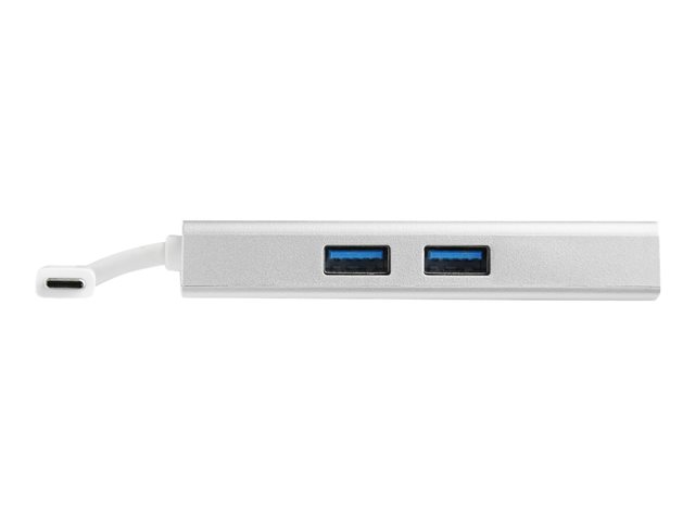 Elara StarTech.com USB-C Multiport Adapter USB-C Travel Docking Station With 4K HDMI 60W Power Delivery Pass-Through GbE 2pt USB-A 3.0 Hub Portable Min