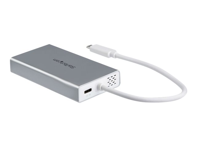 Elara StarTech.com USB-C Multiport Adapter USB-C Travel Docking Station With 4K HDMI 60W Power Delivery Pass-Through GbE 2pt USB-A 3.0 Hub Portable Min