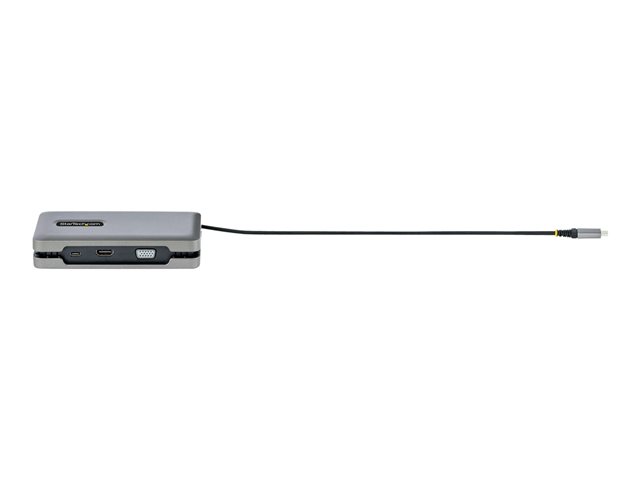 Elara StarTech.com USB-C Multiport Adapter With USB-C DP Alt Mode Video Output / 4K HDMI 2.0 / VGA USB-C Dual Monitor Docking Station 100W PD Pass-Through