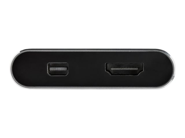 elara StarTech.com USB C Multiport Video Adapter 4K 60Hz USB-C to HDMI 2.0 or Mini DisplayPort 1.2 Monitor Adapter USB Type-C 2-in-1 Display Converter HDM