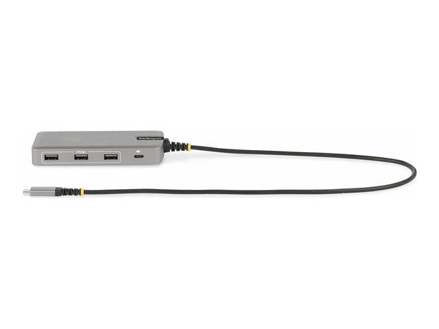 elara StarTech.com USB-C Triple-Monitor Multiport Adapter Dual 4K 60Hz + 4k 30Hz HDMI & DisplayPort 3-Port USB 10Gbps Hub 100W Power Delivery Pass-Throug