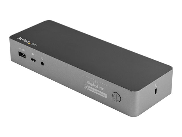Elara StarTech.com USB-C & USB-A Dock Hybrid Universal Laptop Docking Station With 100W Power Delivery Dual Monitor 4K 60Hz HDMI & DisplayPort 4x USB 3.1