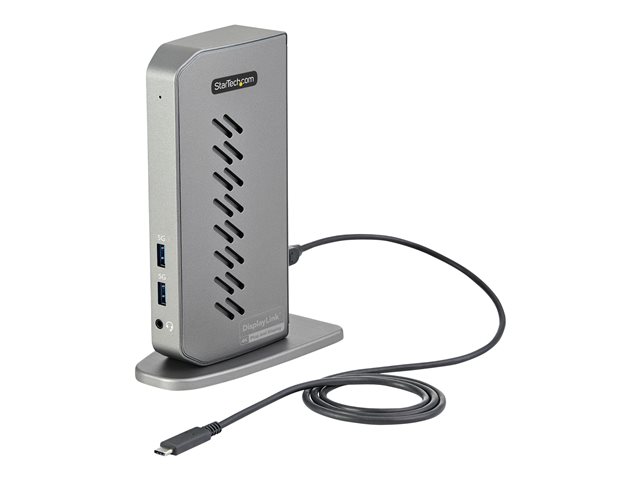 Elara StarTech.com USB-C USB-A Dock Hybrid Universal USB 3.0 Docking Station For USB-C Or USB-A Laptop Dual Monitor 4K 60Hz HDMI/DisplayPort 6x USB-A Hub