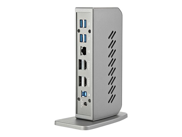 Elara StarTech.com USB-C USB-A Dock Hybrid Universal USB 3.0 Docking Station For USB-C Or USB-A Laptop Dual Monitor 4K 60Hz HDMI/DisplayPort 6x USB-A Hub