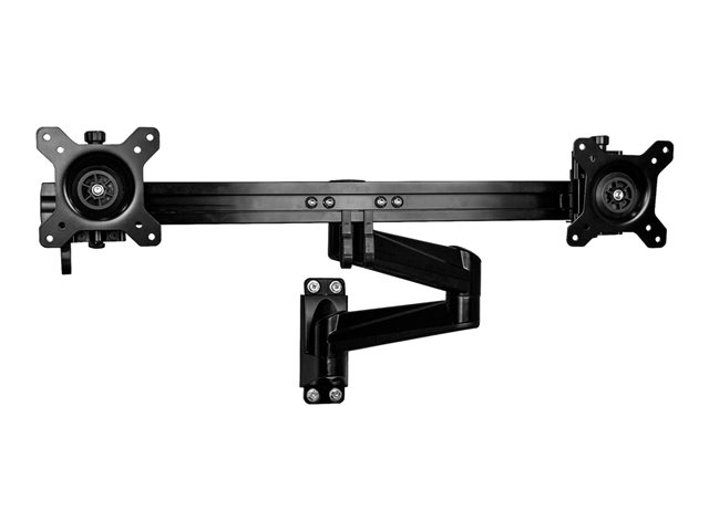 Elara StarTech.com Wall Mount Dual Monitor Arm Articulating Ergonomic VESA Wall Mount For 2x 24" Displays Synchronized Adjustable Crossbar Tilt/Swivel/Ro