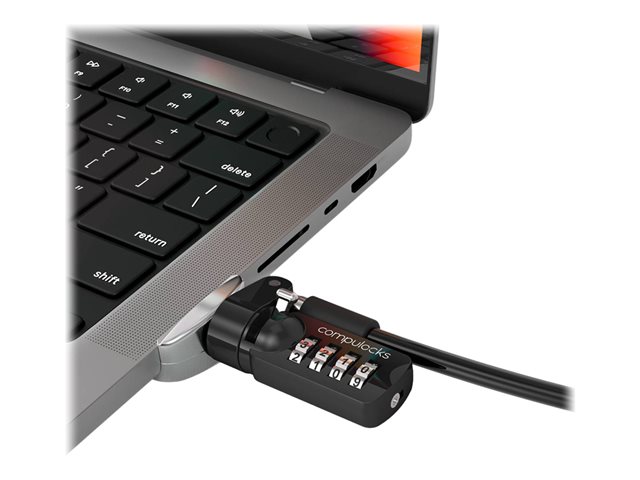 elara Compulocks Ledge Lock Adapter for MacBook Pro 16" M1 M2 & M3 with Combination Cable Lock