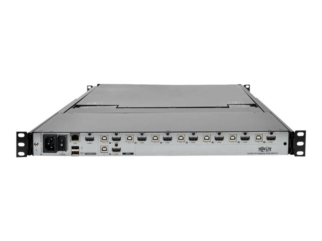 Elara Eaton Tripp Lite Series NetDirector 8-Port Rackmount Console HDMI KVM Switch 17" LCD IP Remote Access