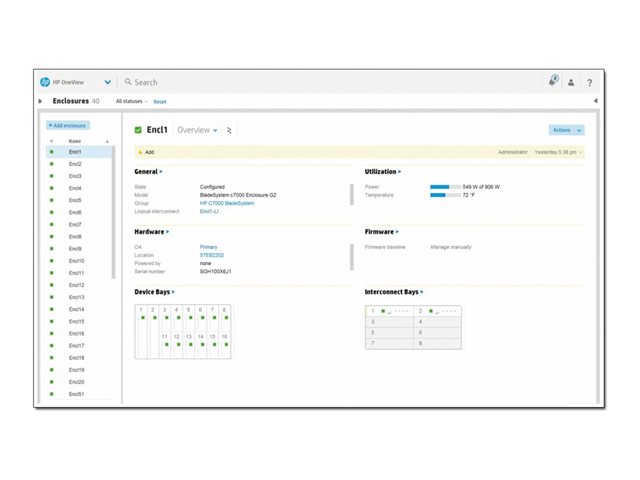 Elara HPE OneView With ILO Advanced Flexible License
