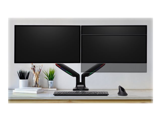 Elara Kensington SmartFit One-Touch Height Adjustable Dual Monitor Arm Mounting Kit