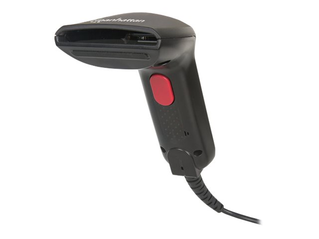 elara Manhattan Contact CCD Handheld Barcode Scanner USB 60mm Scan Width Cable 152cm Max Ambient Light 5 000 lux (sunlight) Black Three Year Warranty