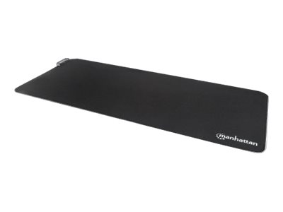 elara Manhattan XXL RGB LED Gaming Mousepad Smooth Top Surface Mat Micro-textured surface for ultra-high precision with optical and laser mice (800x350x3mm