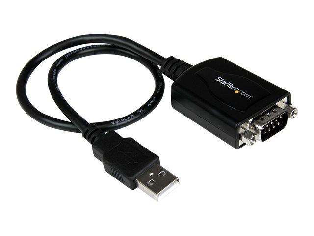 elara StarTech.com 1 ft USB to RS232 Serial DB9 Adapter Cable with COM Retention