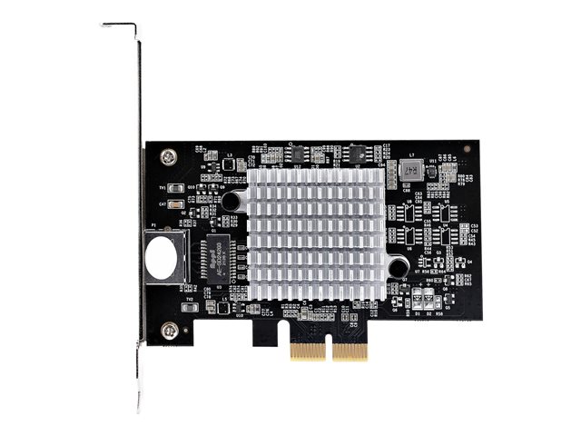 elara StarTech.com 1-Port 10Gbps PCIe Network Adapter Card Network Card for PC/Server Low Profile PCIe Ethernet Card w/Jumbo Frame Support NIC/LAN Interf