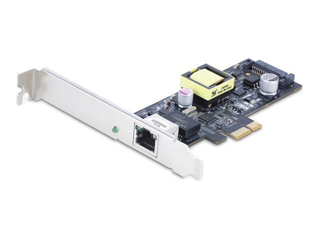 elara StarTech.com 1-Port 2.5Gbps NBASE-T PoE Network Card Intel I225-V 802.3af/at PoE+ Multi-Gigabit NIC PCI Express Server LAN Card SATA Powered Deskt