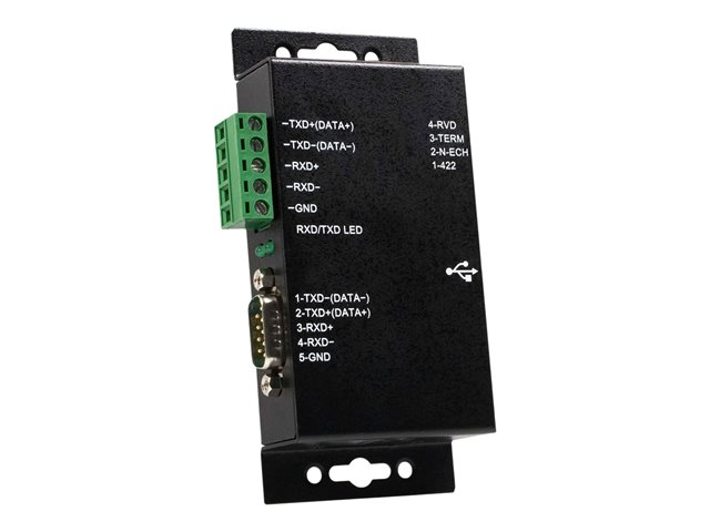 elara StarTech.com 1 Port Metal Industrial USB to RS422/RS485 Serial Adapter w/ Isolation (ICUSB422IS)