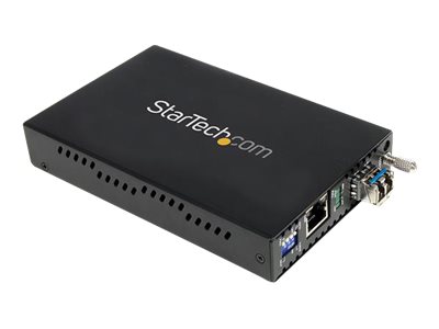 elara StarTech.com 1000 Mbps Gigabit Single-Mode Copper to Fiber Media Converter