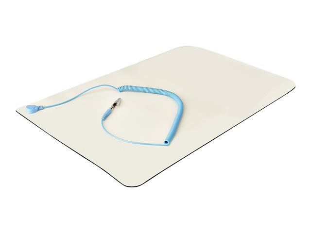 elara StarTech.com 11x18in Anti Static Mat ESD Mat for Electronics Repair Anti Static Desk Mat w/Detachable Grounding Wire ANSI/ESD S 4.1 Compliant Flex