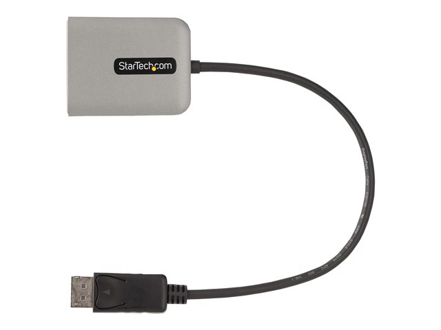 elara StarTech.com 2-Port DisplayPort MST Hub Dual 4K 60Hz DP to 2x DisplayPort Monitor Adapter DP 1.4 Multi-Monitor Video Adapter w/ 1ft Built-in Cable