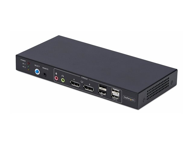 elara StarTech.com 2-Port Dual-Monitor DP KVM Switch w/Video Matrix 4K 60Hz