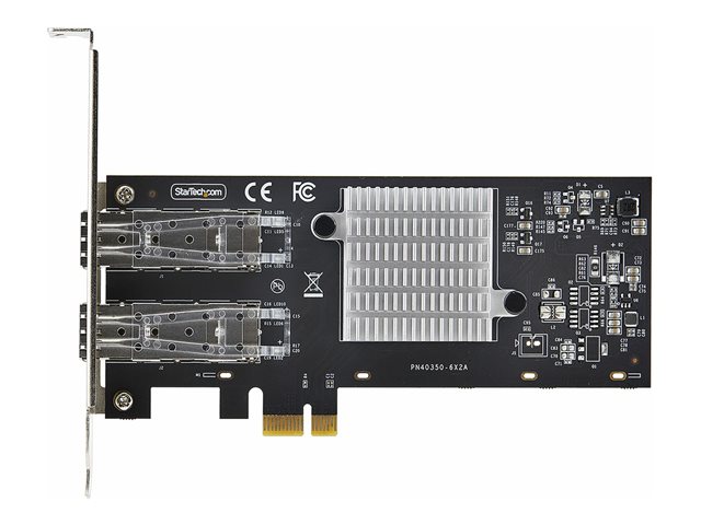 elara StarTech.com 2-Port GbE SFP Network Card PCIe 2.0 x1 Intel I350-AM2 2x 1GbE Controller 1000BASE Copper/Fiber Optic Dual-Port Gigabit Ethernet NIC