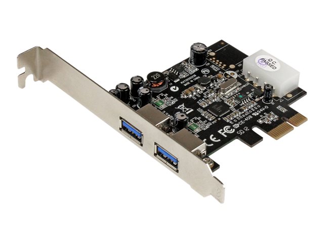 elara StarTech.com 2 Port PCI Express (PCIe) SuperSpeed USB 3.0 Card Adapter with UASP