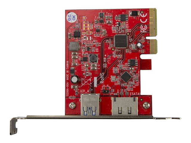 elara StarTech.com 2-Port USB 3.1 Gen 1(10Gbps) and eSATA(6Gbps) PCIe Card