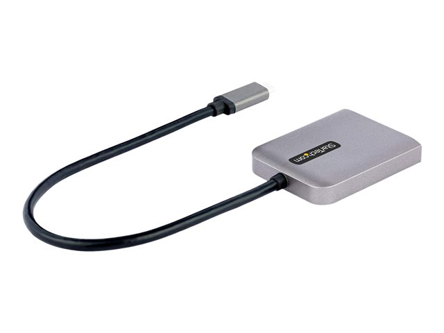 Elara StarTech.com 2-Port USB-C MST Hub USB Type-C To 2x DisplayPort Multi-Monitor Adapter For Laptop Dual-DP Up To 4K 60Hz W/ DP 1.4 Alt Mode & DSC HDR
