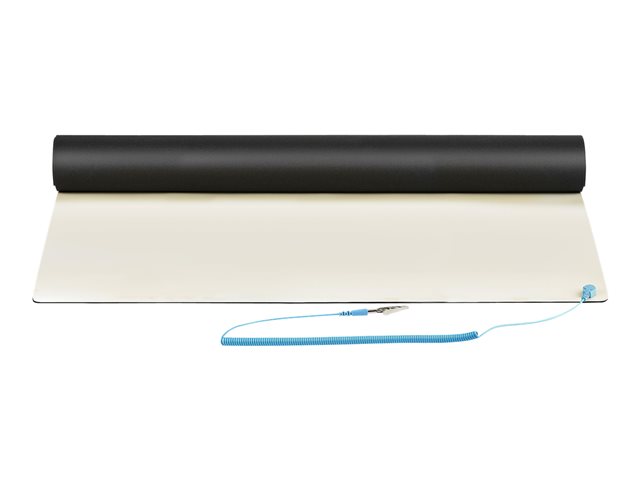 Elara StarTech.com 23x47in Anti Static Mat ESD Mat For Electronics Repair Anti Static Desk Mat W/Detachable Grounding Wire ANSI/ESD S 4.1 Compliant Flex