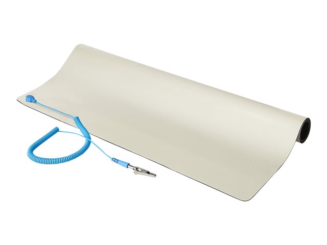 Elara StarTech.com 23x47in Anti Static Mat ESD Mat For Electronics Repair Anti Static Desk Mat W/Detachable Grounding Wire ANSI/ESD S 4.1 Compliant Flex
