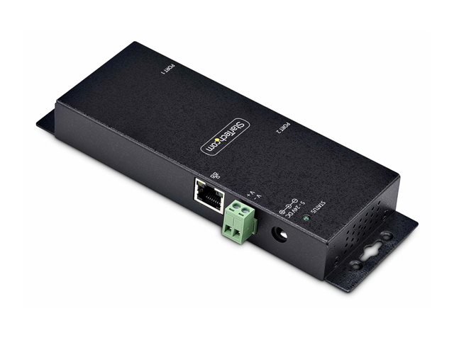 Elara StarTech.com 2P Serial To Ethernet Adapter IP LAN To RS232 DB9 Converter