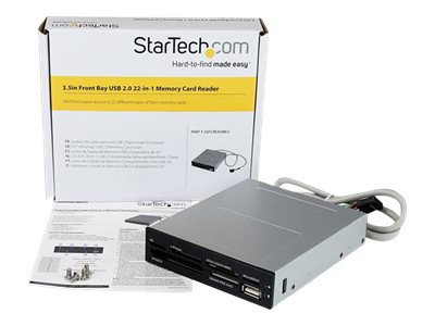 Elara StarTech.com 3.5in Front Bay 22-in-1 USB 2.0 Internal Multi Media Memory Card Reader With Simultaneous Access
