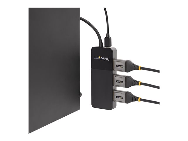 Elara StarTech.com 3-Port Multi Monitor Adapter DisplayPort 1.4 To 3x 4K DP Video Splitter Triple Or Dual 4K Laptop/Desktop DisplayPort MST Hub For Multi