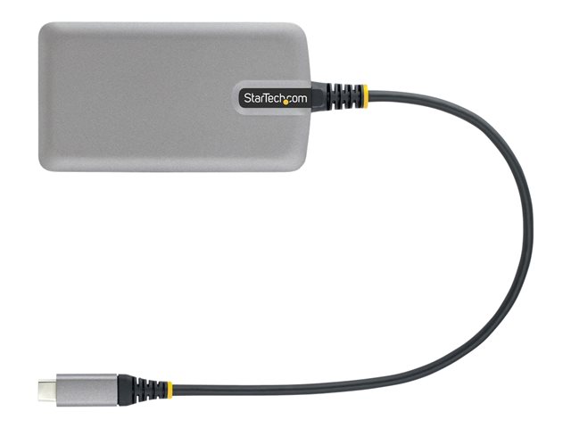 elara StarTech.com 3-Port USB-C Hub with Ethernet 3x USB-A Ports Gigabit Ethernet USB 3.0 5Gbps Bus-Powered USB Type-C Hub w/GbE and 1ft/30cm Long Cabl
