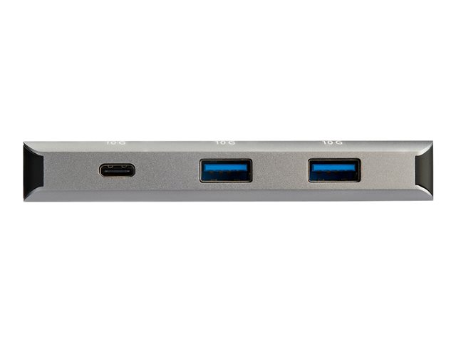 Elara StarTech.com 3 Port USB C Hub With Gigabit Ethernet RJ45 GbE Port 2x USB-A 1x USB-C SuperSpeed 10Gbps USB 3.1/3.2 Gen 2 Type C Hub Adapter USB Bus