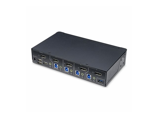Elara StarTech.com 4-Port DisplayPort KVM Switch 4K 60Hz TAA Compliant