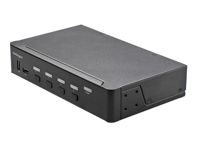 elara StarTech.com 4 Port HDMI KVM Switch Single Monitor 4K 60Hz Ultra HD HDR Desktop HDMI 2.0 KVM Switch with 2 Port USB 3.0 Hub (5Gbps) & 4x USB 2.0 HID