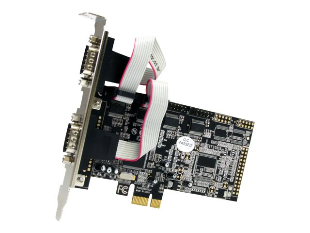 elara StarTech.com 4 Port Native PCI Express RS232 Serial Adapter Card with 16550 UART