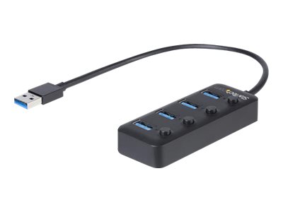 Elara StarTech.com 4 Port USB 3.0 Hub USB-A To 4x USB 3.0 Type-A With Individual On/Off Port Switches SuperSpeed 5Gbps USB 3.1/USB 3.2 Gen 1 USB Bus Powe