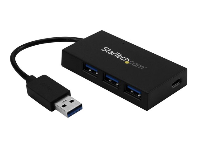 elara StarTech.com 4 Port USB 3.0 Hub USB Type-A Hub with 1x USB-C & 3x USB-A Ports (SuperSpeed 5Gbps) USB Bus Powered USB 3.1/USB 3.2 Gen 1 Adapter Hub