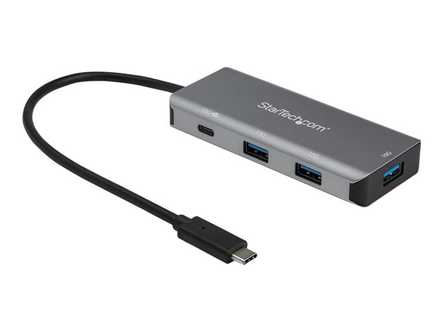 elara StarTech.com 4 Port USB C Hub (10Gbps) to 3x USB-A & 1x USB-C 100W Power Delivery Passthrough Charging Compact/Portable USB 3.1 Gen 2/USB 3.2 Gen 2
