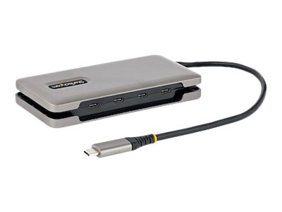 elara StarTech.com 4-Port USB-C Hub 4x USB-C Ports USB 3.1 10Gbps Portable USB C Hub with 100W Power Delivery Pass-Through Portable USB Type C Hub w/ 9