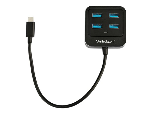 Elara StarTech.com 4-Port USB C Hub USB-C To 4x USB-A Ports SuperSpeed 10Gbps USB 3.1/USB 3.2 Gen 2 Type-C Hub USB Bus Powered Portable/Compact USB-C To
